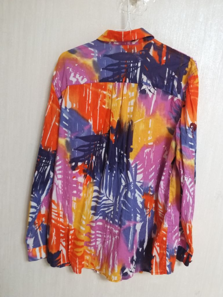 여성 블랙야크 여름 프린팅셔츠(오버핏100-105) 이미지