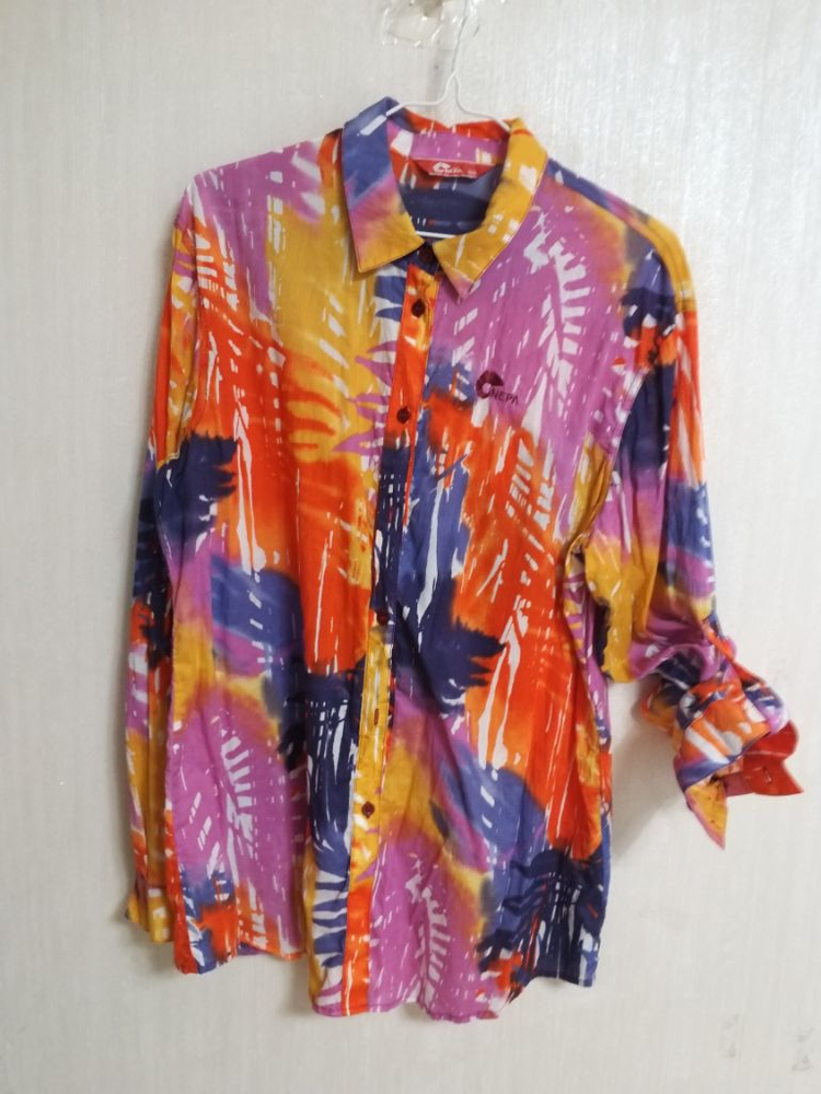 여성 블랙야크 여름 프린팅셔츠(오버핏100-105) 이미지