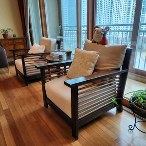 라운지체어와 테이블세트 이미지