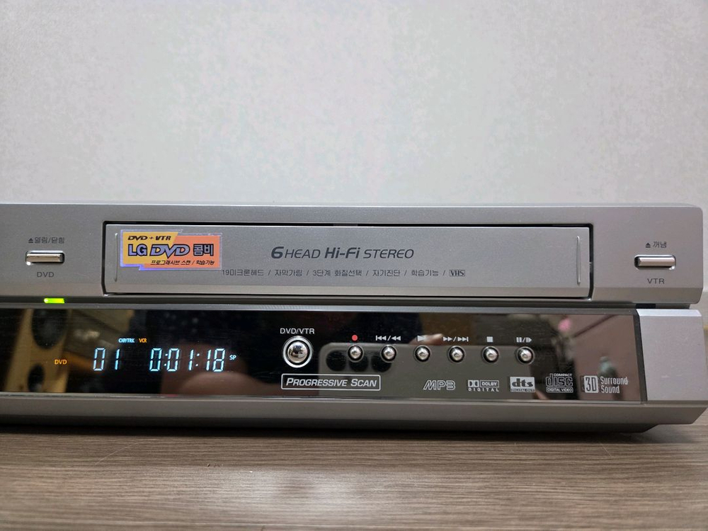 LG DVD/VTR 플레이어,리모컨 포함 이미지