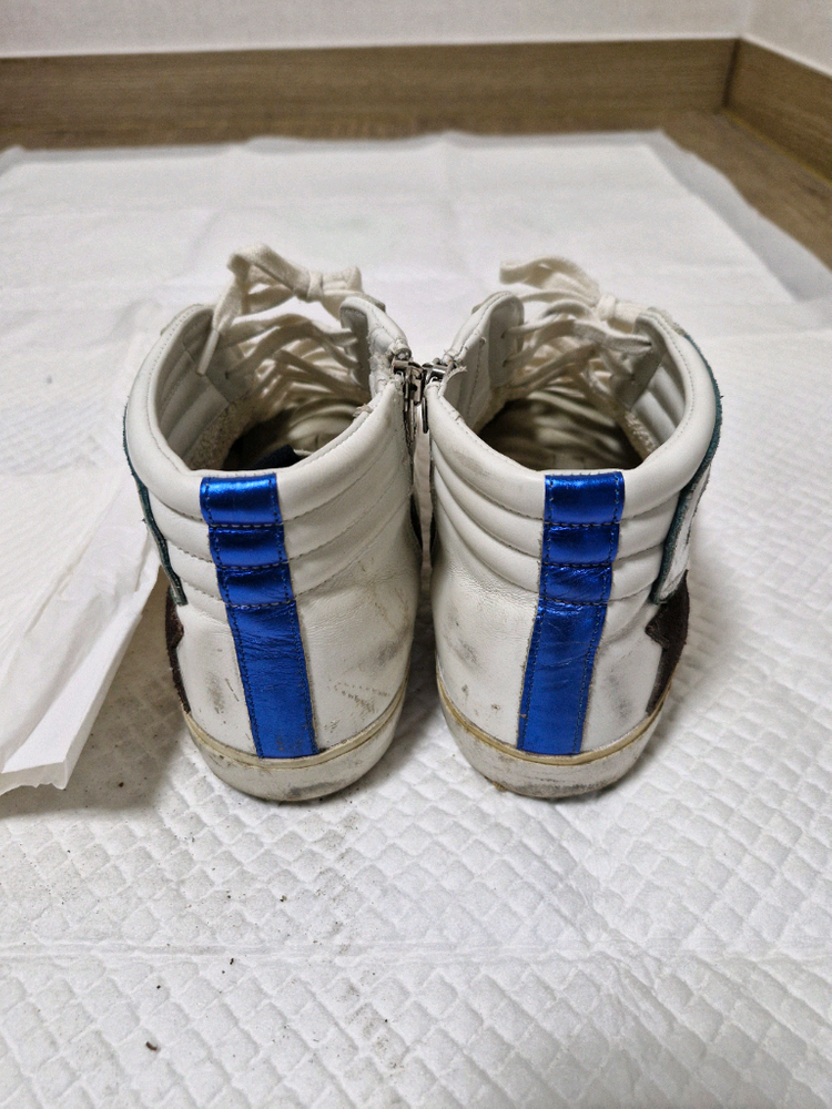 골든구스 슬라이드 하이탑 스니커즈 40 사이즈 이미지