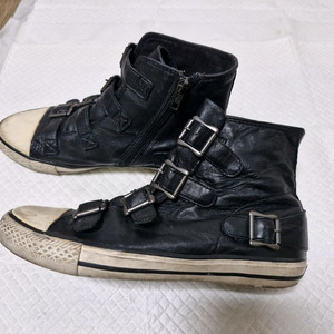 Ash 아쉬 블랙 가죽 버클 스니커즈 40 사이즈 이미지