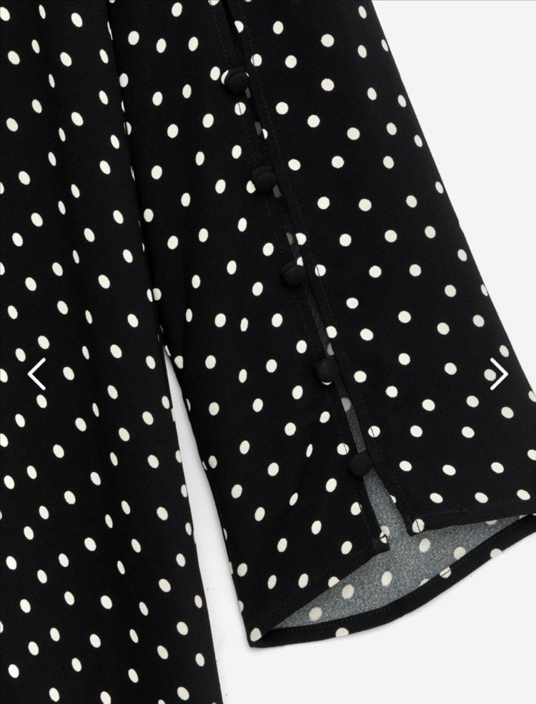 ARKET 아르켓 블랙 도트 롱 원피스 이미지