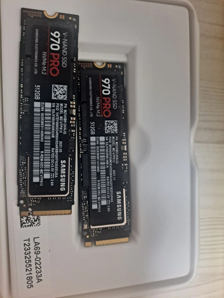 삼성 : V-NAND SSD 970 PRO 512GB 2개 - 안심되는 중고거래