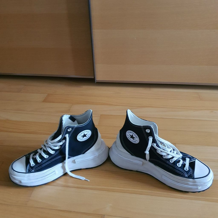 컨버스 척테일러 런스타 레거시 CX 하이 블랙 280mm 남성화 스니커즈 운동화 신발 A00869C사이즈는 280 이미지