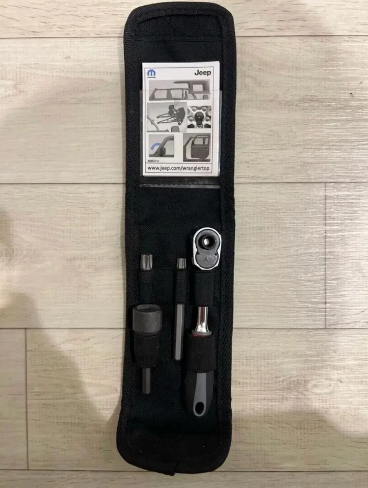 지프 랭글러 루비콘 하드탑 제거 공구 키트 렌치 킷트 jl jk 이미지