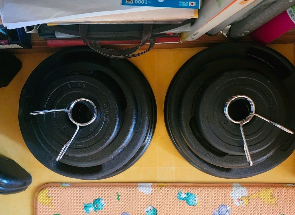 바벨봉+원판 세트 이미지