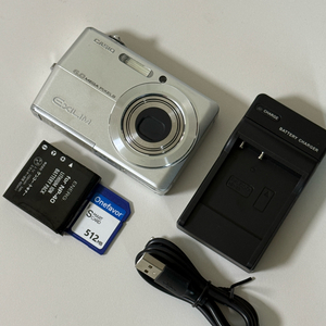 카시오 엑실림 z600 빈티지 디카 디지털카메라 실버 이미지