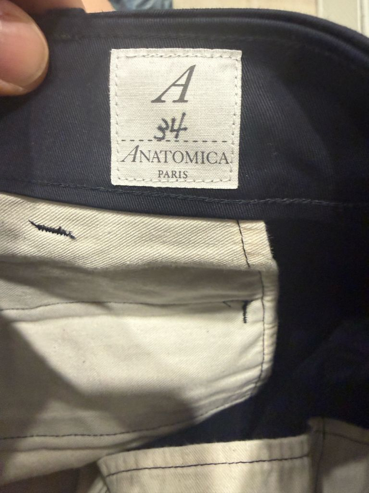 아나토미카 치노쇼츠 네이비 34 이미지