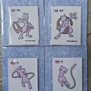 포켓몬띠부씰 뮤 .뮤츠 3자리 코드 개봉,미개봉 일괄 이미지