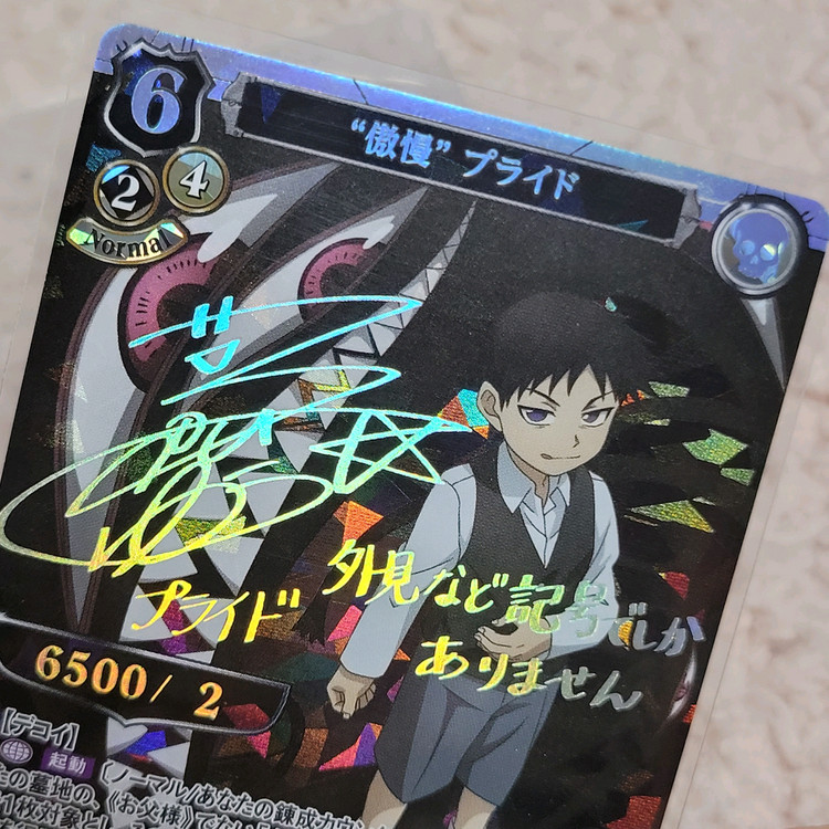 강철의연금술사 강연금 TCG 카드 프라이드 사인 이미지