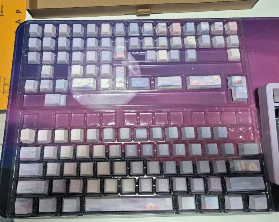 알리발 PBT 퍼플 키캡 130키 이미지