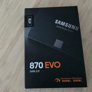 삼성 870evo ssd 4tb 교환 새상품 이미지