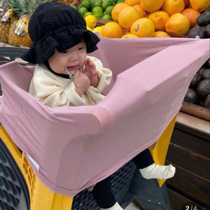 파스텔버블 아기 쇼핑카트 커버 아이보리 이미지