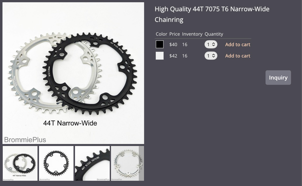 브롬톤 44T, 12단 체인 이미지