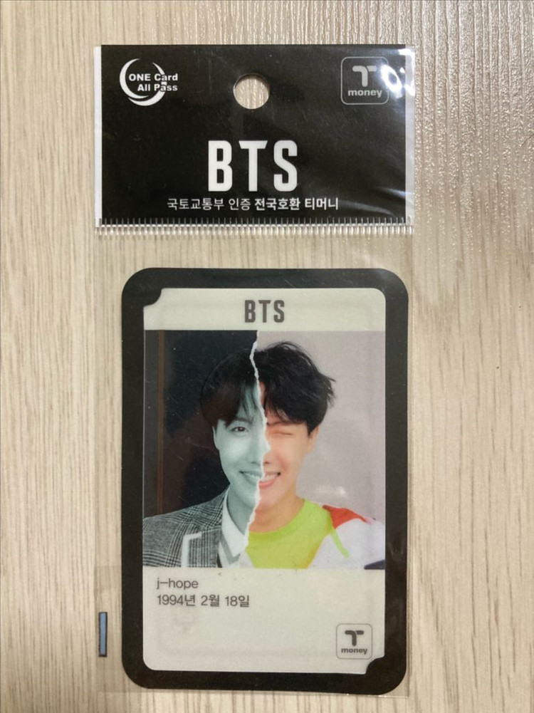 BTS 지민 제이홉 티머니 교통카드 (미개봉) 이미지