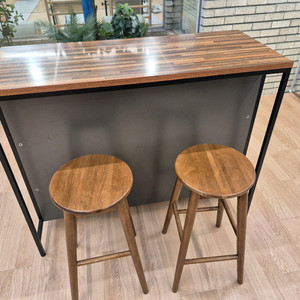 리바트 베이킹 수납 바테이블 세트(스툴2개포함) 이미지