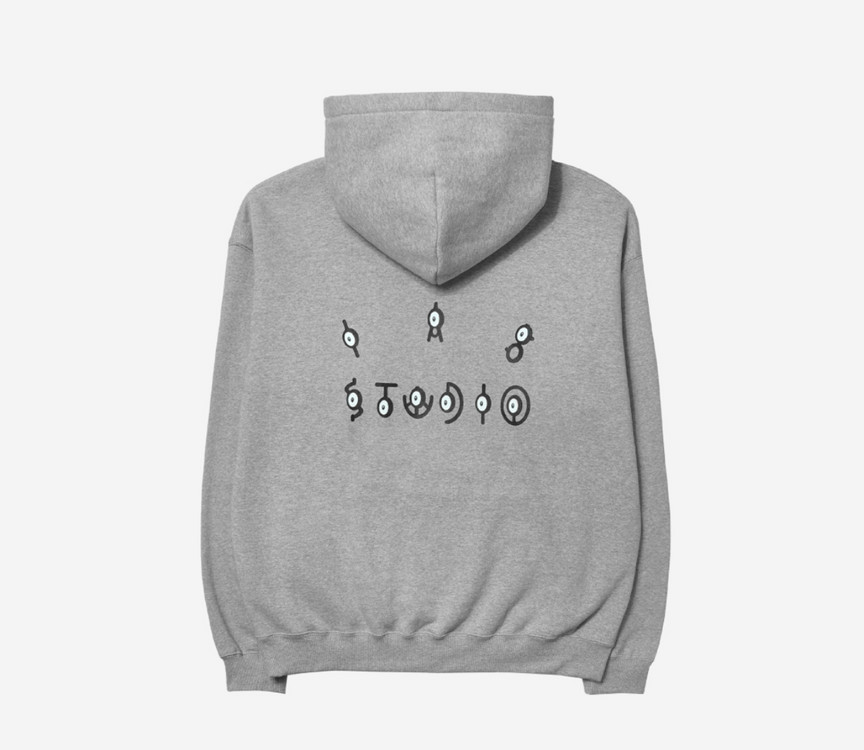 아이앱X포켓몬 안농 후드 그레이 XL,XXL 판매 이미지
