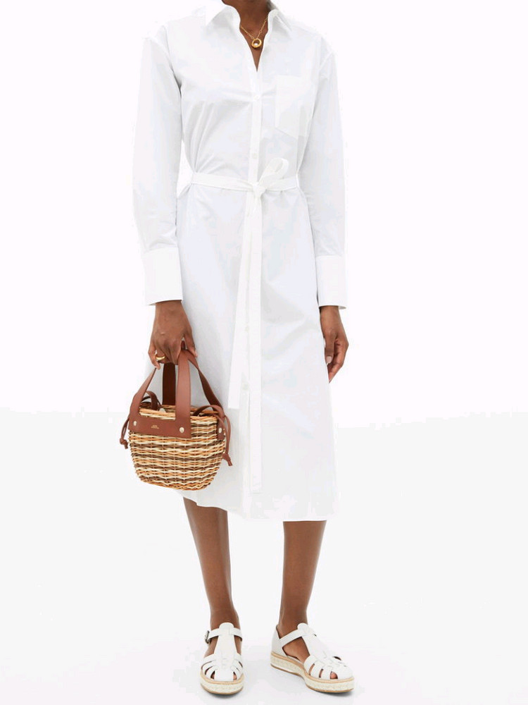 (정품) A.P.C. 아페쎄 라탄 가죽 버킷백 브라운 이미지