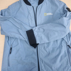 내셔널지오그래픽 키즈 홑겹 바람막이 블루 130 이미지