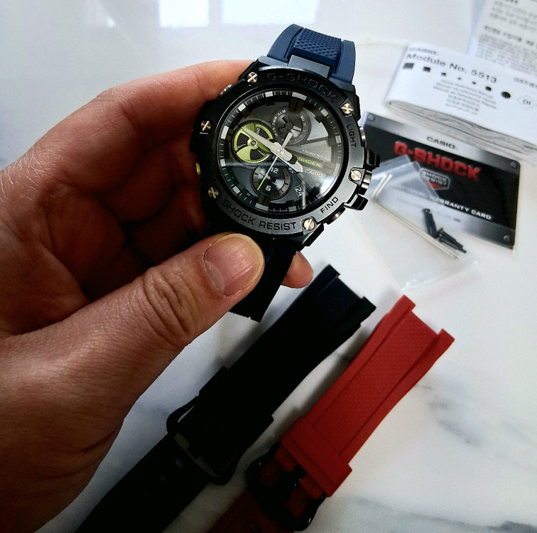 카시오 지샥 지스틸 GST-B100B-1A3DR 판매 이미지