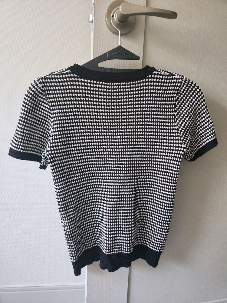 ZARA 자라 니트 반팔티 이미지