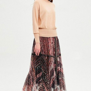 마인 레터링 튤 스커트 한섬 타임 랑방 이미지