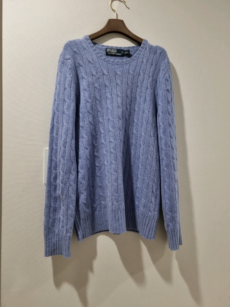 폴로 랄프로렌 케이블 니트 S 사이즈 이미지
