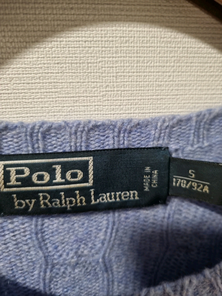 폴로 랄프로렌 케이블 니트 S 사이즈 이미지