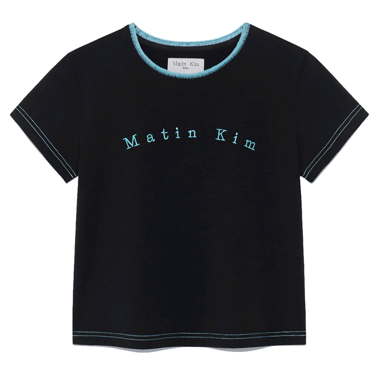 [마땡킴] COLOR POINT ARCH LOGO TOP IN BLACK 이미지