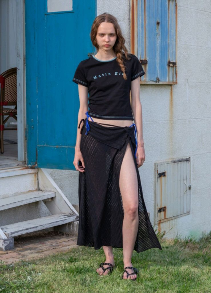 [마땡킴] COLOR POINT ARCH LOGO TOP IN BLACK 이미지