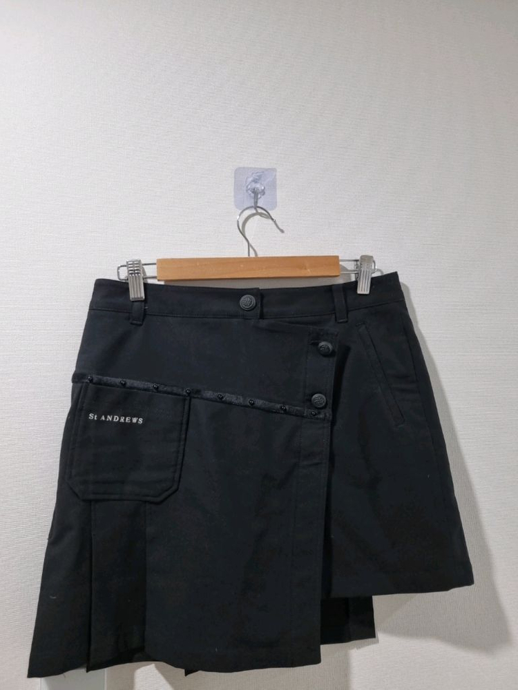 ST. ANDREWS 블랙 랩 스커트 L 사이즈 이미지