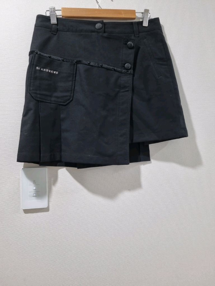 ST. ANDREWS 블랙 랩 스커트 L 사이즈 이미지