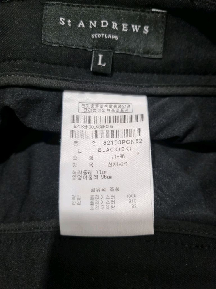 ST. ANDREWS 블랙 랩 스커트 L 사이즈 이미지