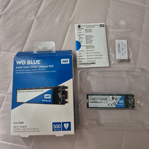 wd blue sata M.2 SSD 500GB 이미지