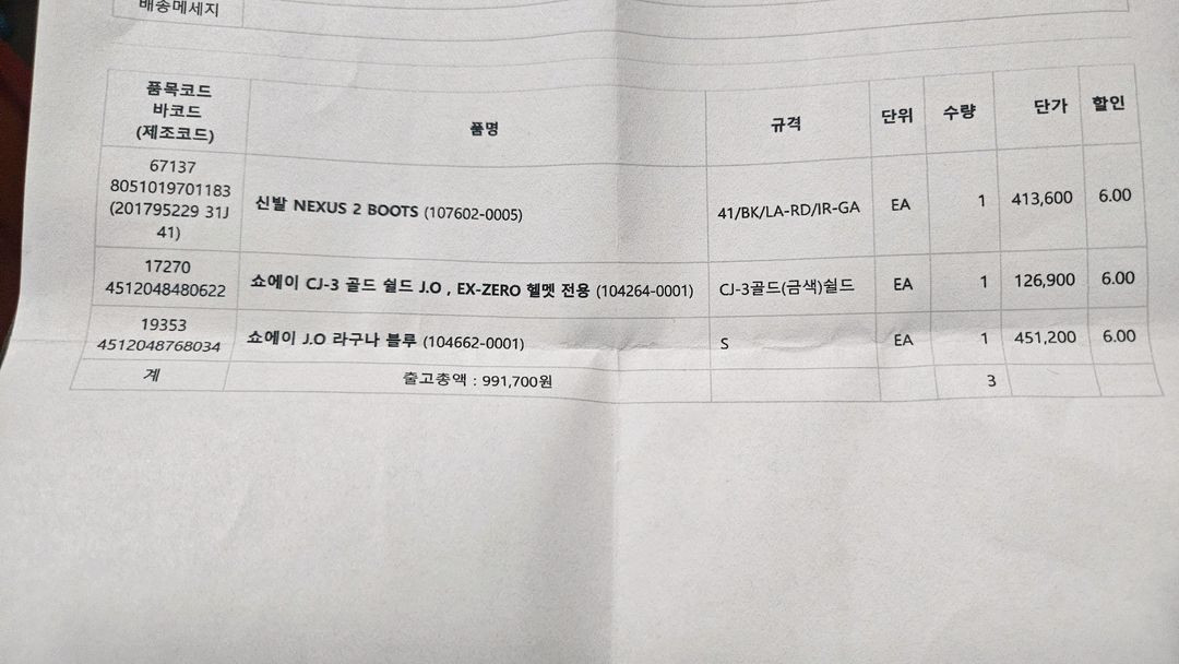 쇼웨이J.O블루 오픈페이스 헬멧 이미지