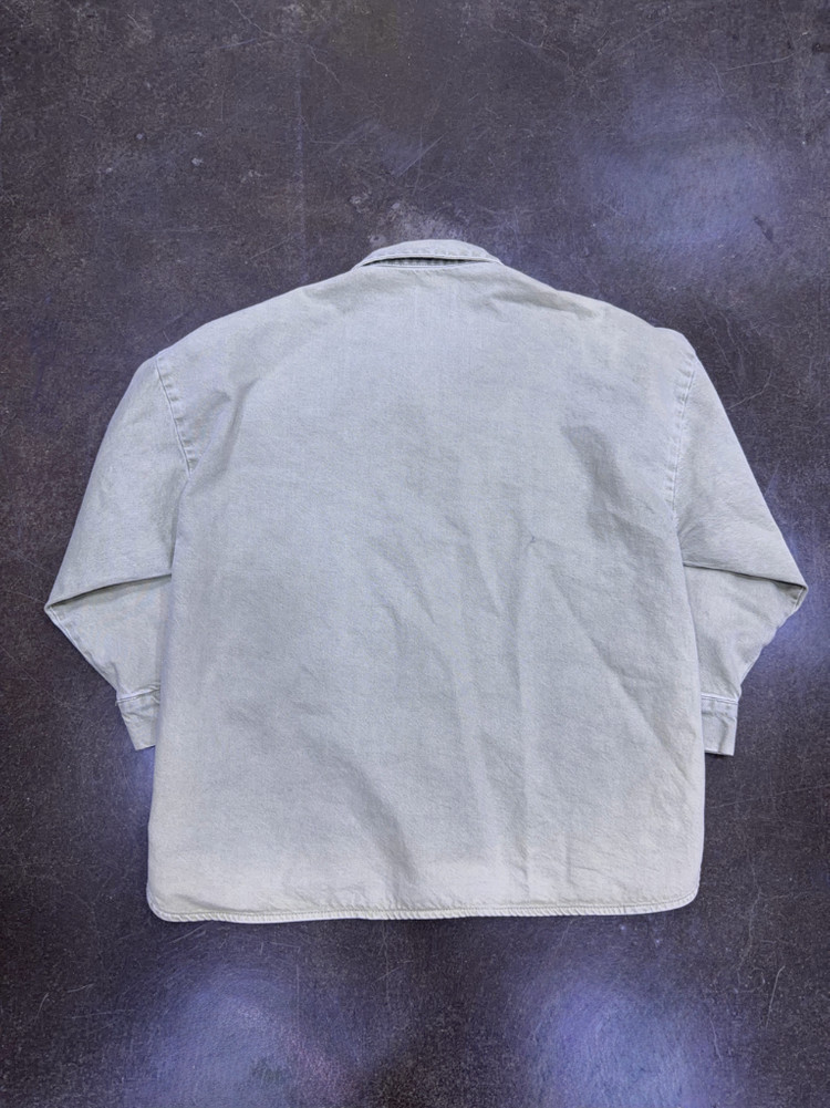 자라 우먼스 빈티지 데님 셔츠 자켓 셔켓 루즈핏 M 이미지