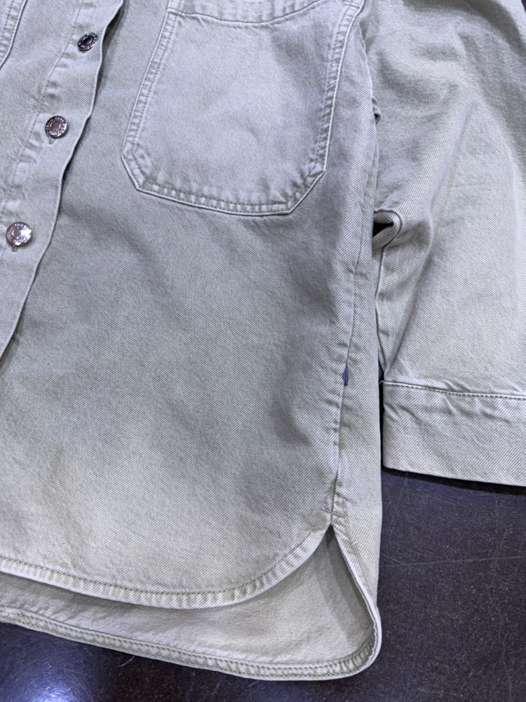 자라 우먼스 빈티지 데님 셔츠 자켓 셔켓 루즈핏 M 이미지