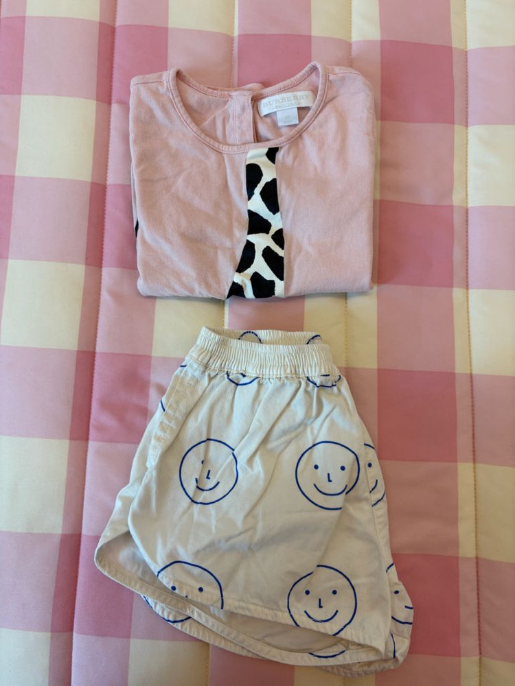 버버리키즈 기린티 2y+타이니코튼 쇼츠2y 이미지