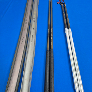 동미 프리미어 명작 낚시대 32칸 쌍포와 받침대 쌍대 양어장 사용 명간 낚시대 이미지