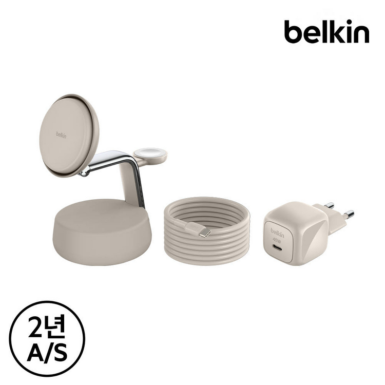 부산, 미개봉) WIZ040 벨킨 울트라차지 프로 3in1 맥세이프 충전기 이미지