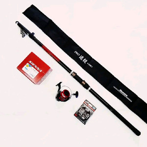바낙스430원투,카고 카본낚시대+시마노시에나4000번릴 이미지