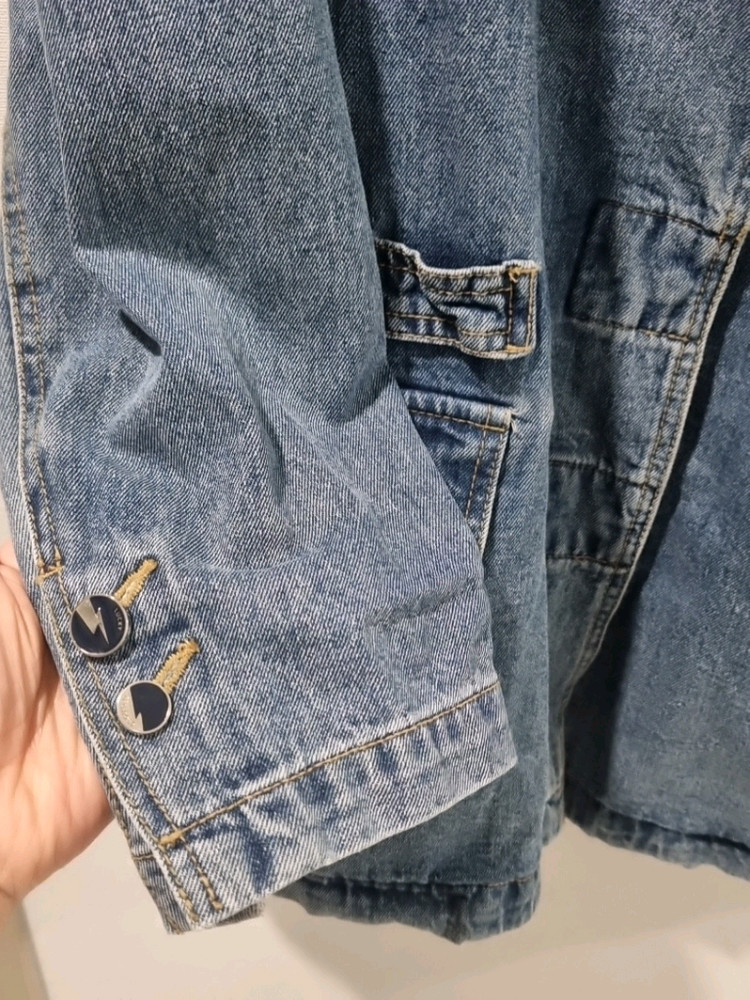 럭키슈에뜨 데님 자켓 오버핏 캐주얼 이미지