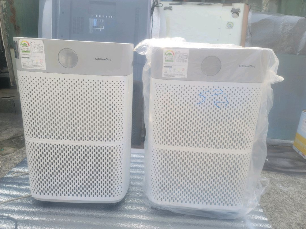 웅진코웨이 공기청정기 화이트 2단 30평형 모델번호AP-3018B S급 이미지