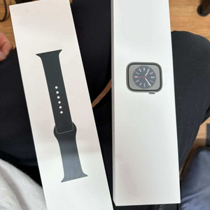 (급처)애플워치 8스테인리스 45mm (100%) (새상품급) 이미지