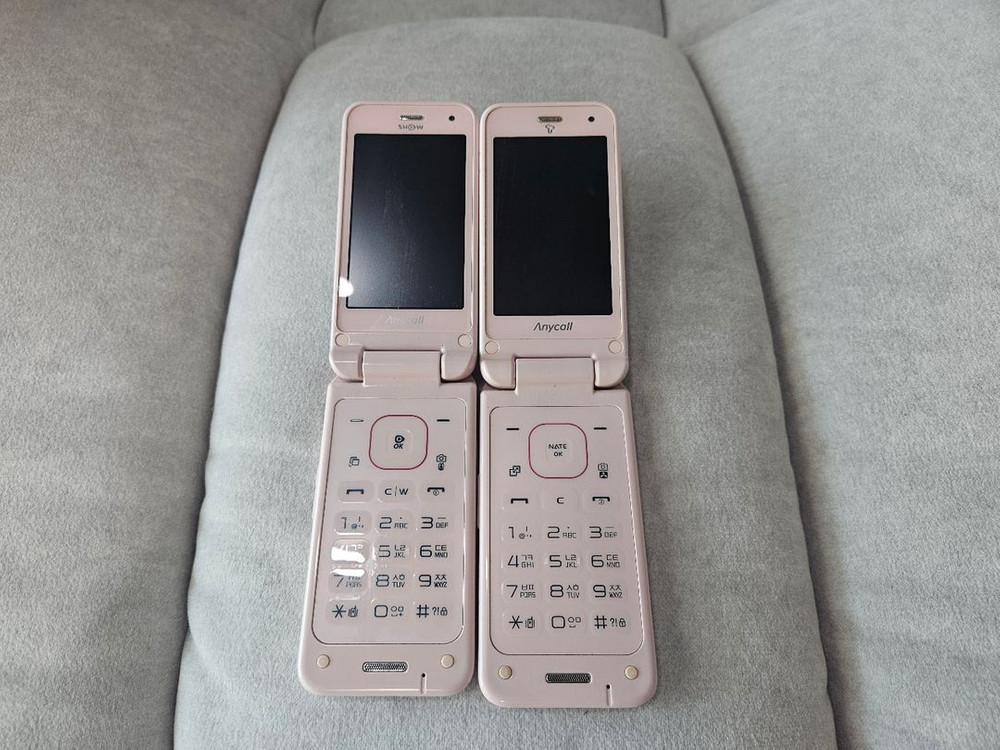 SKT KT 노리f2 A280 핑크 폴더폰 피처폰 A급 이미지