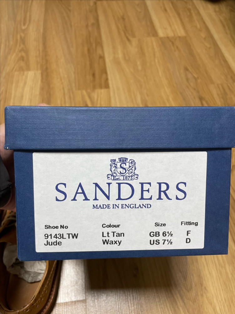 영국 샌더스 브로그 구두 이미지