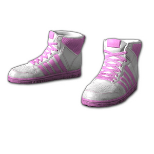 배그 핑크 솜사탕 운동화 스킨 코드 이미지