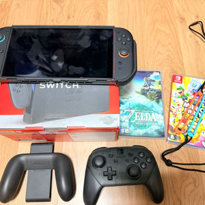닌텐도 스위치2 + 젤다 티어스오브더 킹덤 + 마리오파티 잼버리+ 닌텐도컨트롤러 이미지