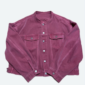 (남녀가능)인디고핑크 데님자켓 L 이미지